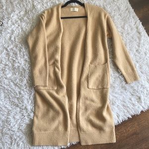 Pockets long cardigan